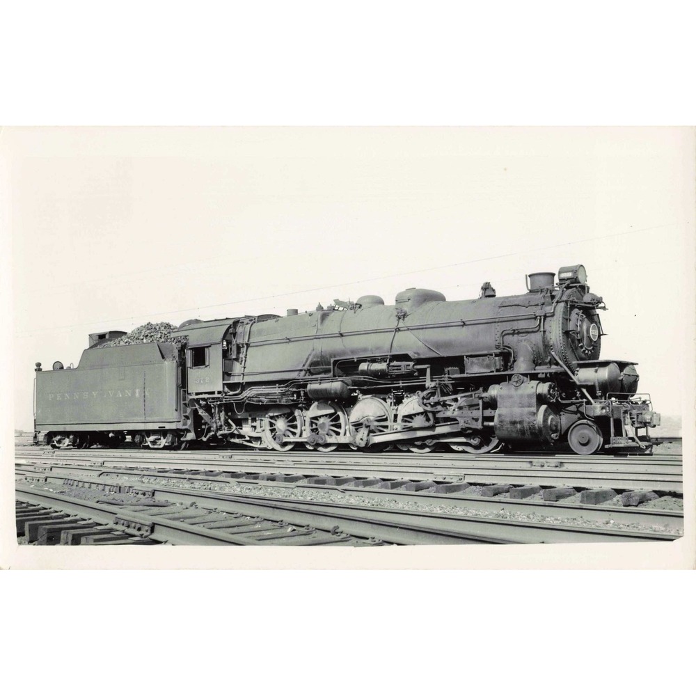 RPPC c1950s Pennsylvania Railroad Steam Locomotive 372 Real Photo Postcard - Picture 1 of 2